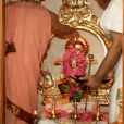 While returning to the Sringeri Shankara Math, Sri Sannidhanam graced the nearby Ayyappa temple, had Darshan and blessed devotees with an Anugraha Bhashanam