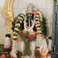 On March 31, 2017, Sri Sannidhanam had Darshan at the Rajaganapati temple in Shiva Nagar