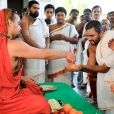 Sri Sannidhanam then proceeded to the Bhadra Sundari Ashramam in Chattrapatti