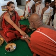 Sri Sannidhanam then proceeded to the Bhadra Sundari Ashramam in Chattrapatti