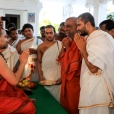 Sri Sannidhanam then proceeded to the Bhadra Sundari Ashramam in Chattrapatti