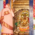 Sri Mahasannidhanam arrives at the Sringeri Shankara Math, By Pass Road in Madurai