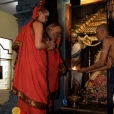 As part of the Yugadi, Sri Mahasannidhanam and Sri Sannidhanam had Darshan of Goddess Sharadamba in the Math in the morning