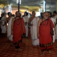 As part of the Yugadi, Sri Mahasannidhanam and Sri Sannidhanam had Darshan of Goddess Sharadamba in the Math in the morning