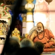 Sri Mahasannidhanam delivering an Anugraha Bhashanam