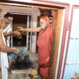 The Jagadgurus visiting the Dharma Shasta temple at Kariyamanikkapuram