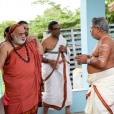 The Jagadgurus visiting the Dharma Shasta temple at Kariyamanikkapuram