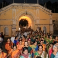 Sri Sannidhanam was led in a silver ratha to Abhinava Shankaralaya