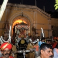 Sri Sannidhanam was led in a silver ratha to Abhinava Shankaralaya