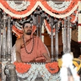 Sri Sannidhanam was led in a silver ratha to Abhinava Shankaralaya