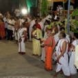 Sri Sannidhanam was led in a silver ratha to Abhinava Shankaralaya