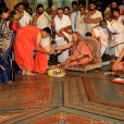 Jagadgurus visit the Amba Vilas Palace of the Mysuru Royal family