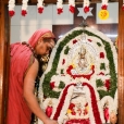 The Jagadgurus having Darshan of Goddess Sharadamba and Valli Devasena Sameta Subrahmanya Swamy in the Sringeri Shankara Math at Nagerocoil