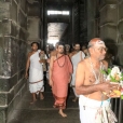 Sri Sannidhanam visiting the renowned Kshetram of Suchindram
