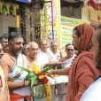 Sri Sannidhanam visiting the Sri Kanni Vinayakar and Dharma Shasta temples at Anantasamudram Gramam