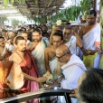 The Jagadgurus arrived at the newly constructed Sringeri Shankara Math in the Nerur Agrahara