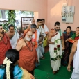 The Jagadgurus arrived at the newly constructed Sringeri Shankara Math in the Nerur Agrahara