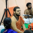 After the public function, Sri Vidyashankara Saraswati Swamiji of Nerur addressed the gathering and spoke on the greatness of the Sringeri Jagadguru Parampara