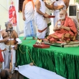 The Jagadgurus then graced the premises of the Satsangha Bhavanam named Narasimha Sadanam, for which Sri Mahasannidhanam had laid the foundation during the 2012 Vijaya Yatra