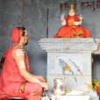 Sri Sannidhanam performing the Kumbhabhisheka ceremonies for Sri Sharadamba