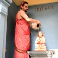 Sri Sannidhanam performing the Kumbhabhisheka ceremonies for Sri Adi Shankaracharya