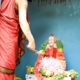 Sri Sannidhanam performing the Kumbhabhisheka ceremonies for Sri Abhinava Shankara - the 33rd Acharya of the Peetham, Jagadguru Sri Sacchidananda Shivabhinava Nrisimha Bharati Mahaswamiji