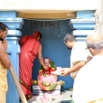 Sri Sannidhanam performing the Kumbhabhisheka ceremonies for Sri Abhinava Shankara - the 33rd Acharya of the Peetham, Jagadguru Sri Sacchidananda Shivabhinava Nrisimha Bharati Mahaswamiji