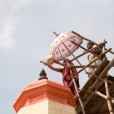 Sri Sannidhanam then performed the Shikhara Kumbhabhisheka atop the sanctum of the Goddess Sharadamba temple