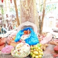 The Jagadgurus offered Pushparchana to the chanting of Sri Sadashivendra Pancharatna Stotram and Sri Sadashivendra Stava and then performed Mahamanglarati.