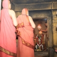 Jagadgurus at the Gomati Ambal Sameta Agneeshwarar temple in Melnattham