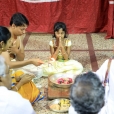 Dhuli Pada Pooja was performed by the family of Sri Hariharamuthu