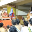 Sri Mahasannidhanam giving a Anugraha Bhashanam