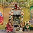 Sri Sannidhanam performed the Sharada Chandramoulishwara Pooja at night.