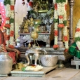 Sri Sannidhanam performed the Sharada Chandramoulishwara Pooja at night.
