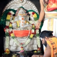 The Jagadgurus had Darshan of Sri Ananda Vinayakar and offered a Vastram