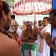 In the morning, the Jagadgurus visited the temple of Sri Bala Subrahmanya Swamy