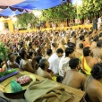 Devotees listening to the Anugraha Bhashanam