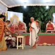 Dhuli Pada Puja was performed by Guru Bhakta Mani Sri PR Ramasubrahmaneya Rajha and family