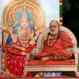 Sri Mahasannidhanam giving a Anugraha Bhashanam
