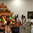 At night, Sri Sannidhanam conducted the Rathotsava of Goddess Sharadamba in the temple