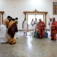 In the morning of April 7, 2017, the Sankalpa for the Prathishta Kumbhabhisheka of the Sharadamba temple was performed