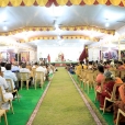 Sri Mahasannidhanam performing the Sharada Chandramoulishwara Puja on the night of Apr 8