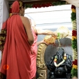 Sri Mahasannidhanam performing the Prathishta Kumbhabhisheka of Sri Rajaganapati