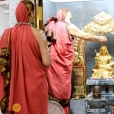 Sri Mahasannidhanam performing the Prathishta Kumbhabhisheka of Sri Adi Shankaracharya