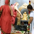 Sri Mahasannidhanam performing the Prathishta Kumbhabhisheka of Sri Adi Shankaracharya
