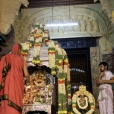 Sri Sannidhanam performing the Sharada Chandramoulishwara Puja in the centuries old royal hall, Sri Ramalinga Vilasam