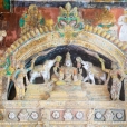 The walls of the Ramalinga Vilasam hall are adorned with frescoes depicting various events described in the Puranas and the lilas of the Lord