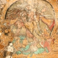 The walls of the Ramalinga Vilasam hall are adorned with frescoes depicting various events described in the Puranas and the lilas of the Lord