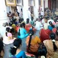 Sri Mahasannidhanam giving a Anugraha Bhashanam