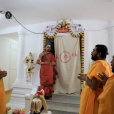 Sri Sannidhanam performing the Kumbhabhisheka of the Varasiddhi Vinayakar temple in Ramayyanpatti